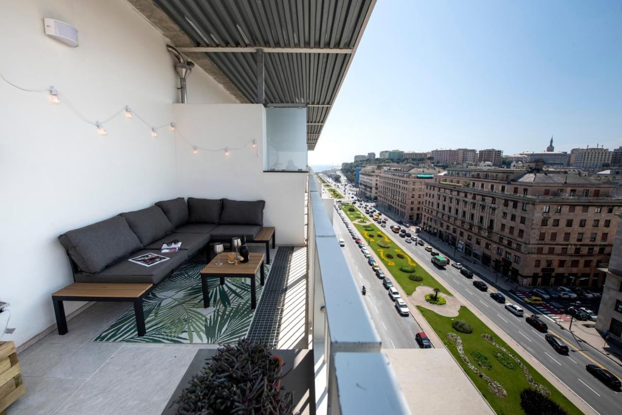 Attico Luxury Con Parcheggio E Terrazza Vista Mozzafiato Genua