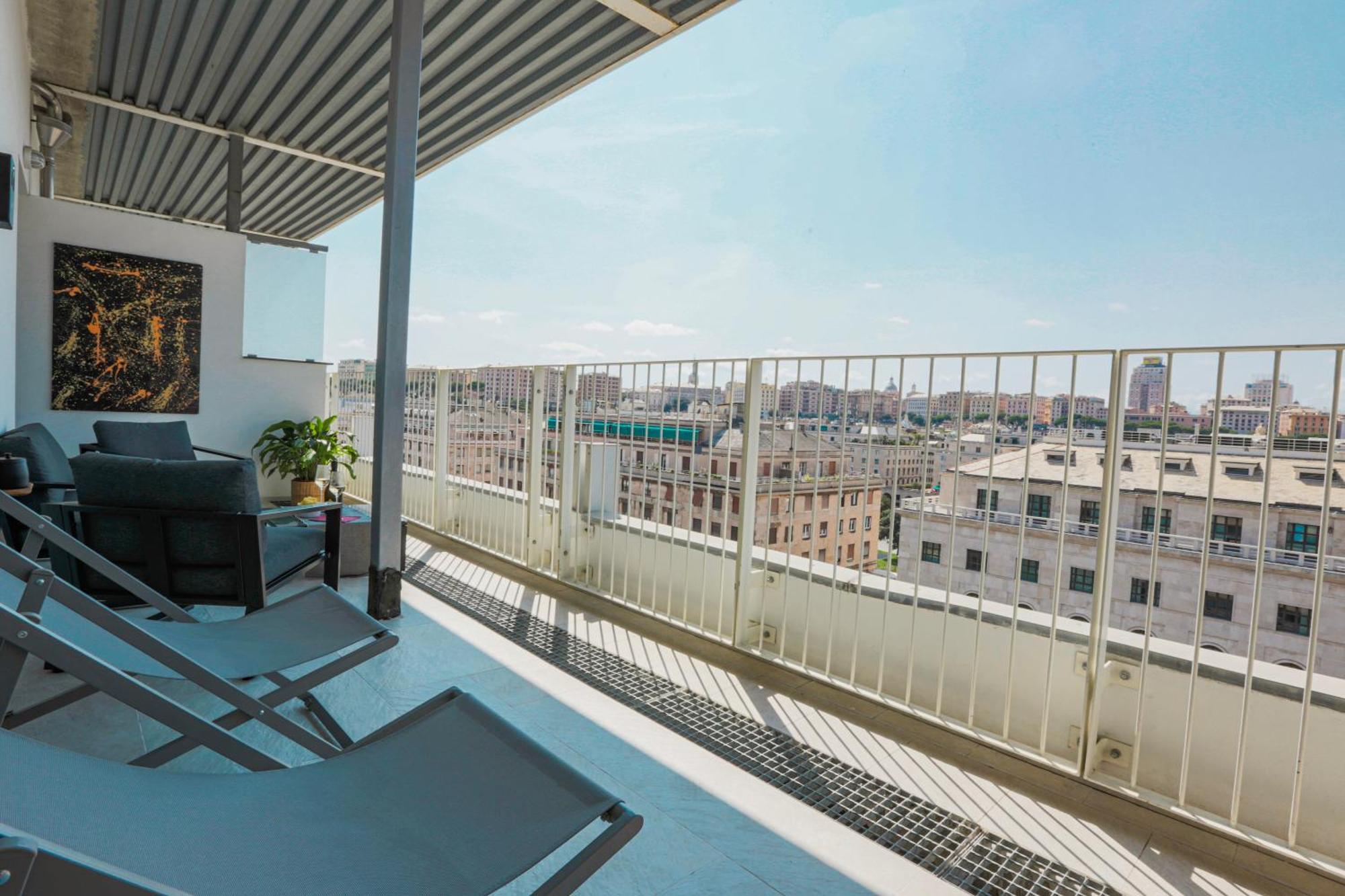 Apartment Attico Luxury Con Parcheggio E Terrazza Vista Mozzafiato Genua